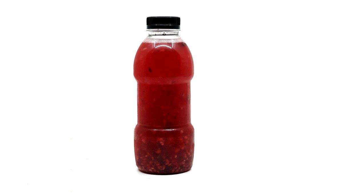 Homemade raspberry lemonade with lemon balm 500ml