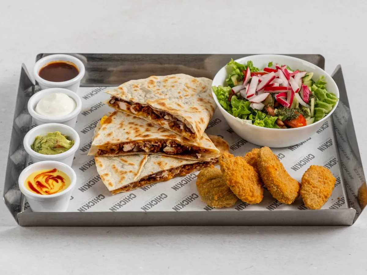 King-sized Quesadilla Menu + FREE Organic drink