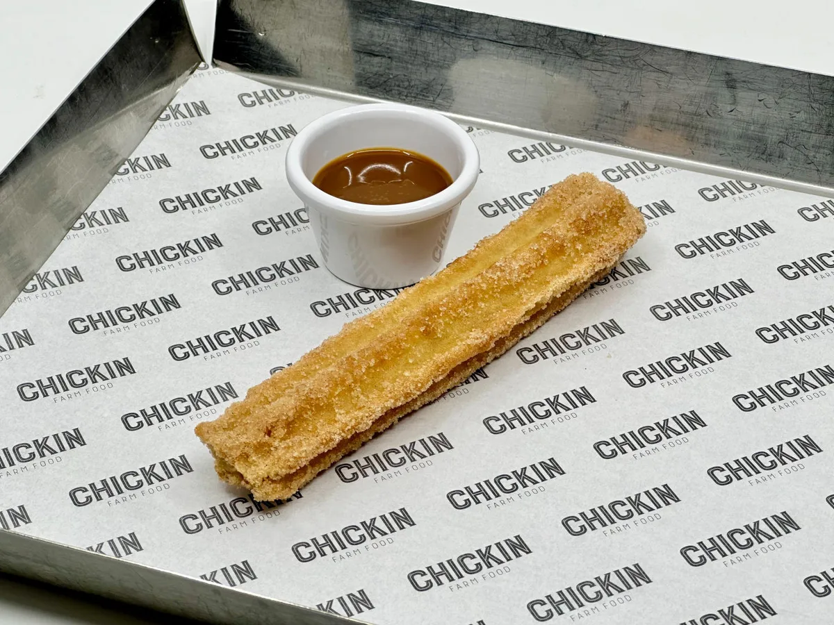 Sweet churros with dulce de leche