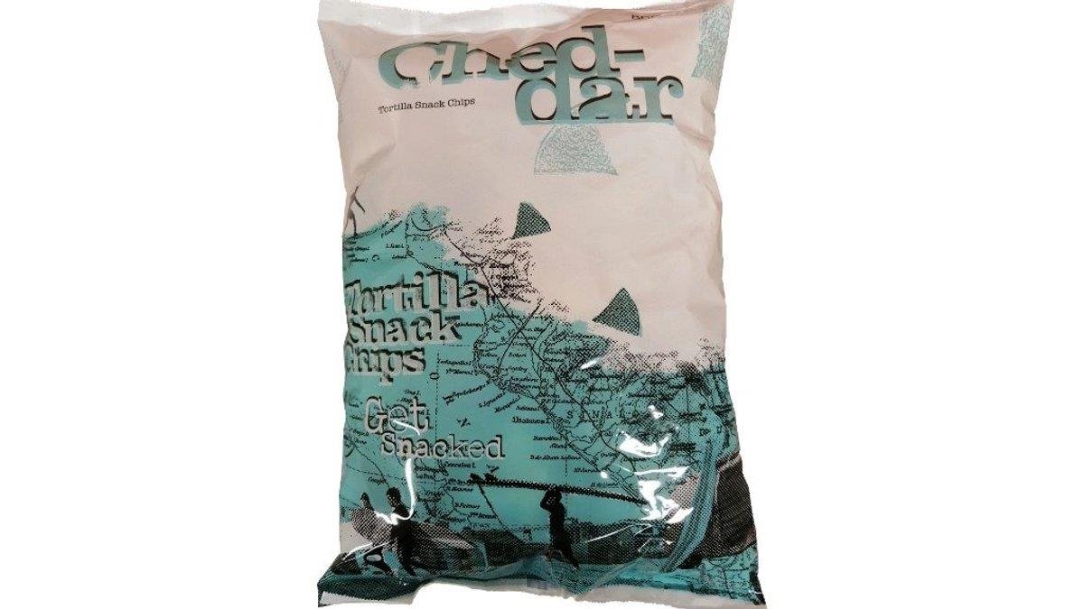 Tortilla snack chips 800g cheddar