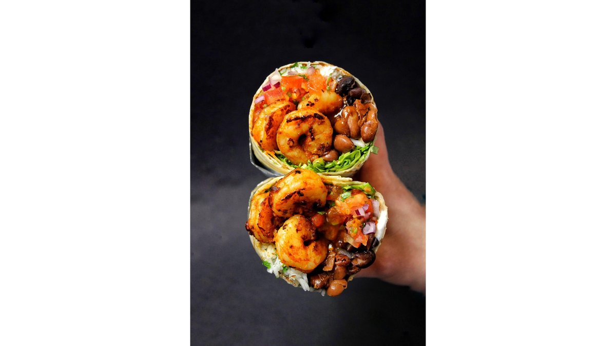 Burrito cu creveți la grill
