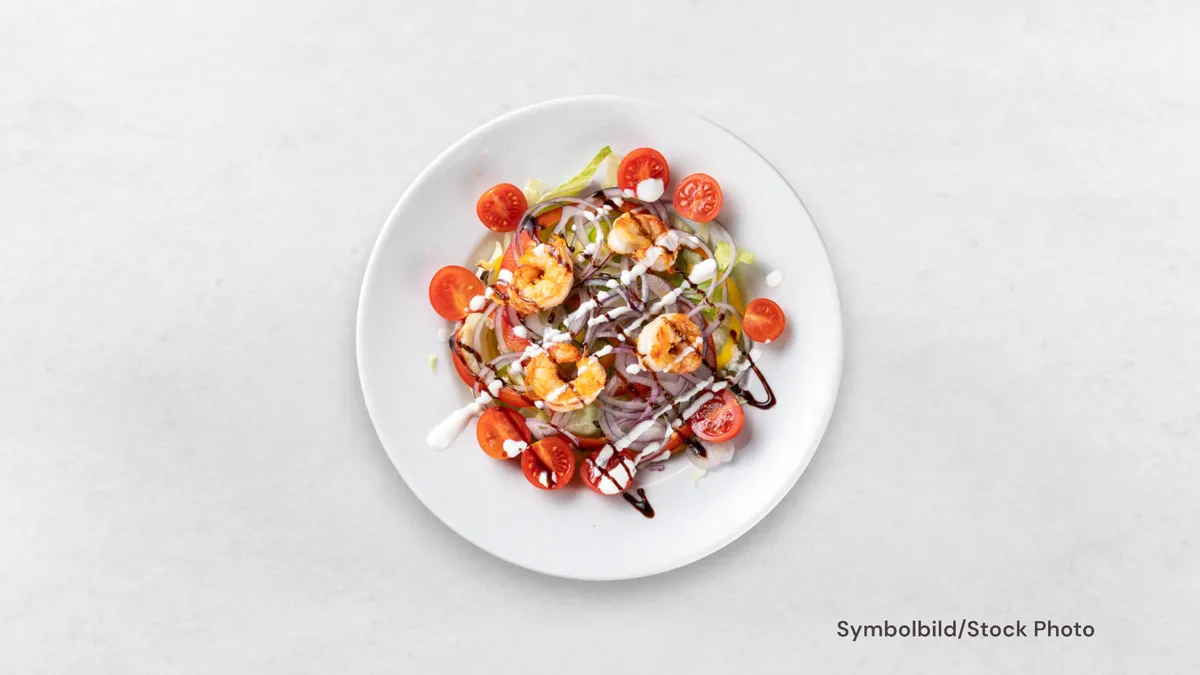 Garnelen Chili Rucola Salat