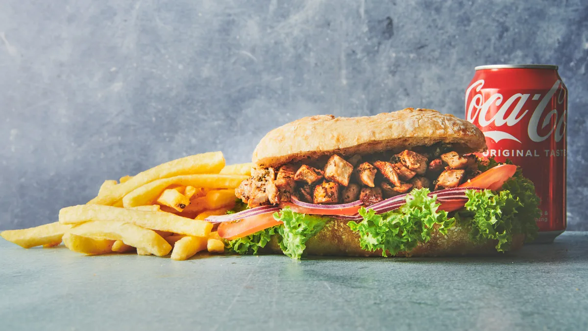 Pork sandwich menu