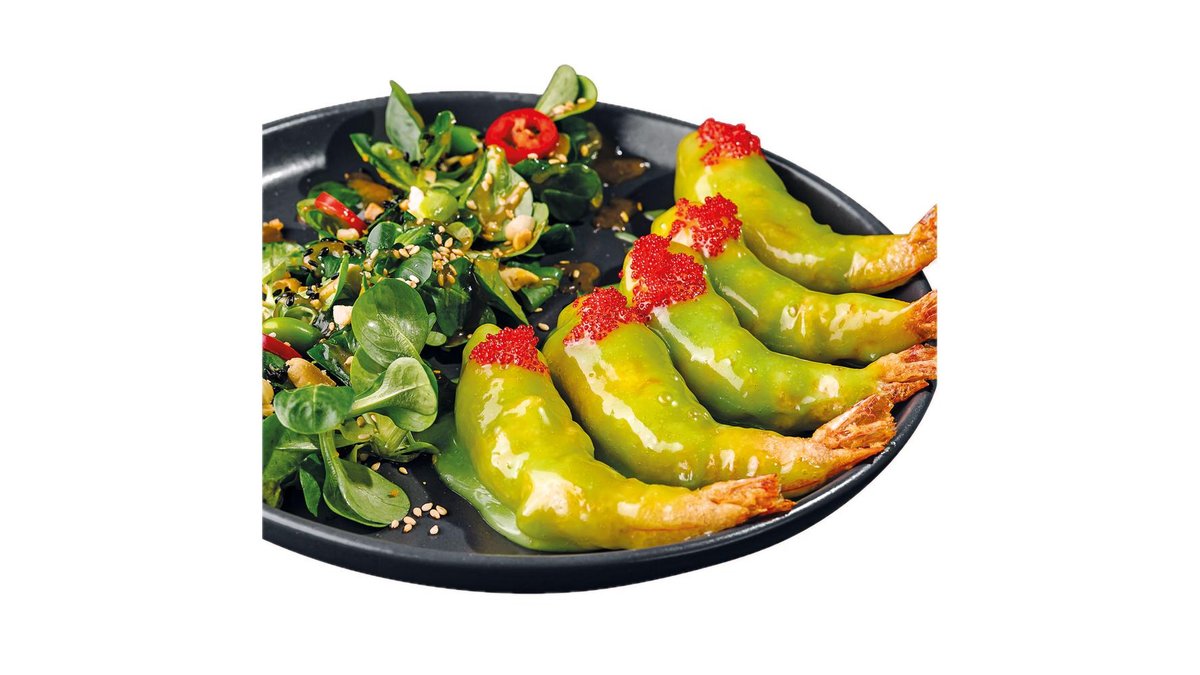 Creveți tigru în sos dulce de wasabi (190 g)