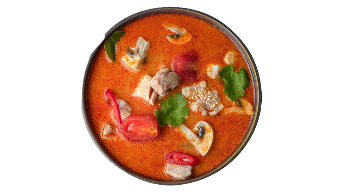 Supă tom yum cu lapte de cocos cu pui (400 / 100 g)