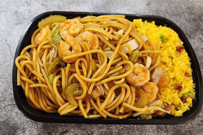 C7 Shrimp Lo Mein 虾捞面