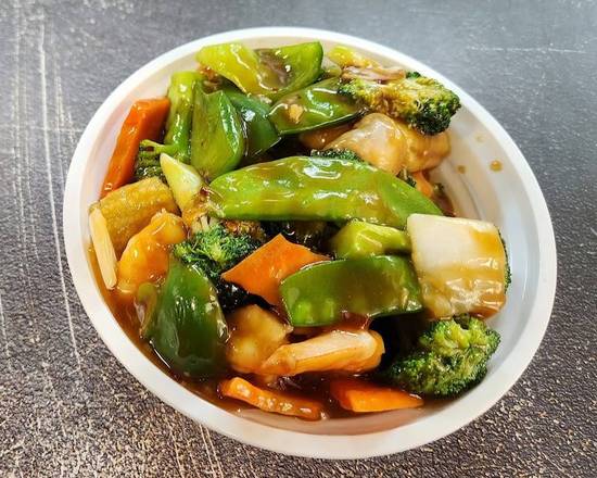 L32 Shrimp with Garlic Sauce 鱼香虾
