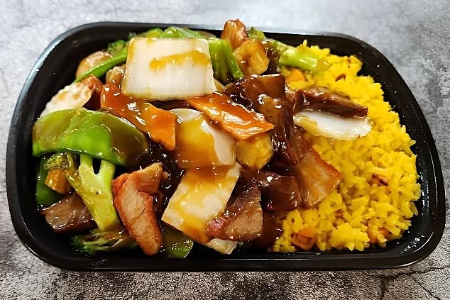 L4 Pork with Mixed Vegetables杂菜叉烧