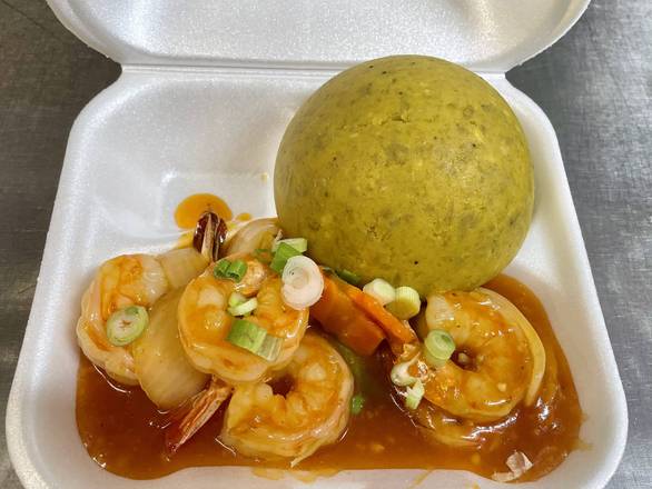 Camarones Enchilado solo Mofongo