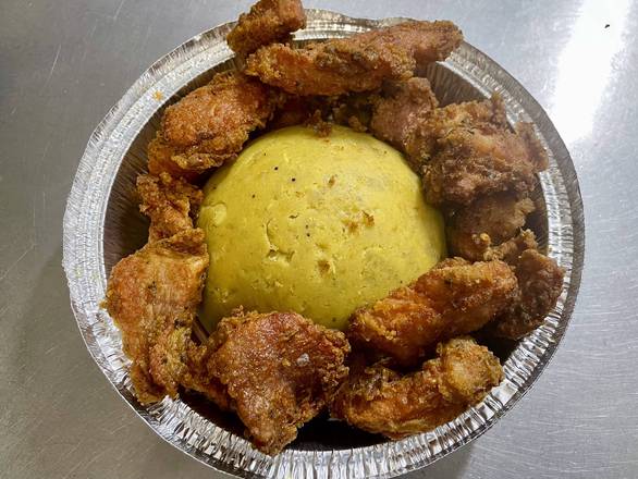 Mofongo Relleno Carne Frita