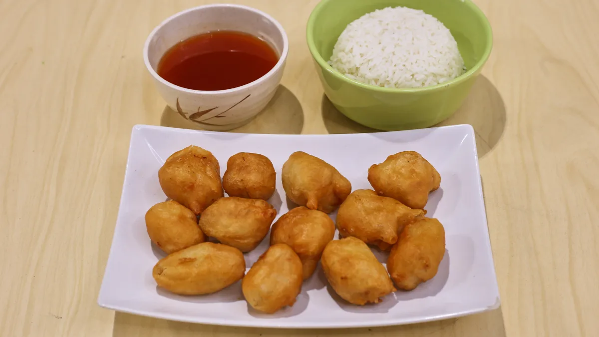 Friteerattua kanaa