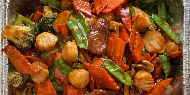 Beef and Scallops