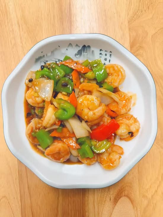 Shrimp in Black Bean Sauce