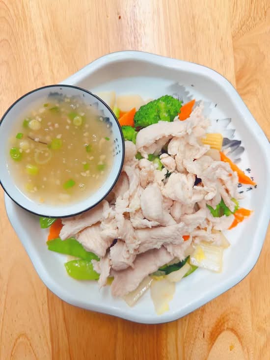 Steamed Vegetables with Chicken