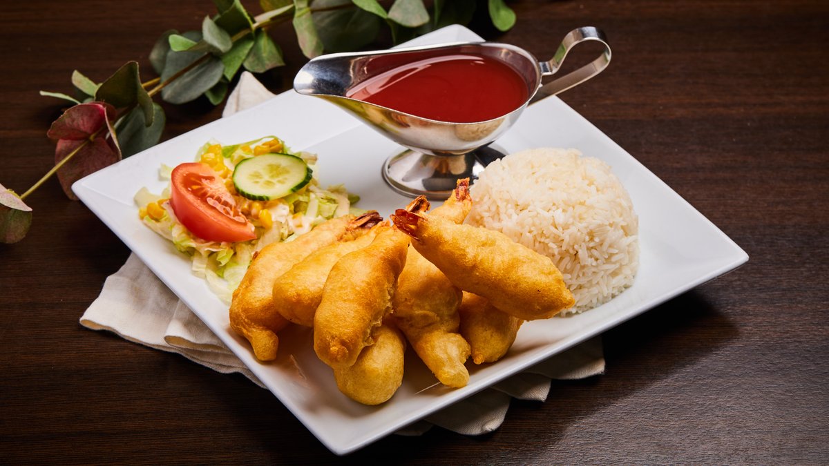 55. Fritert Scampi