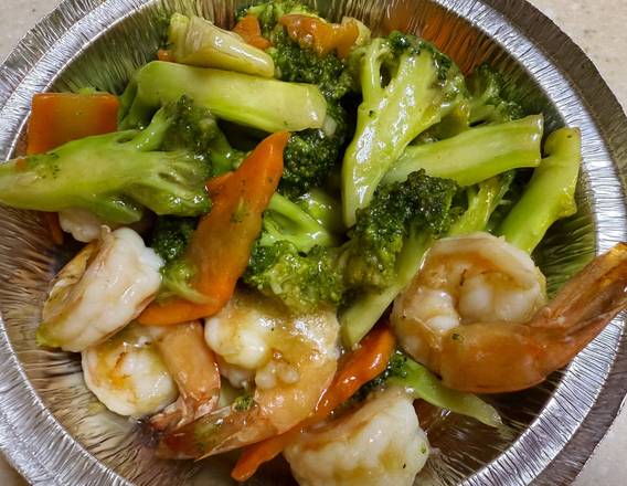 Shrimp brocoli