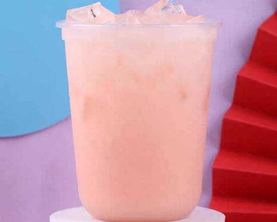 Peach Yakult With Crystal Boba
