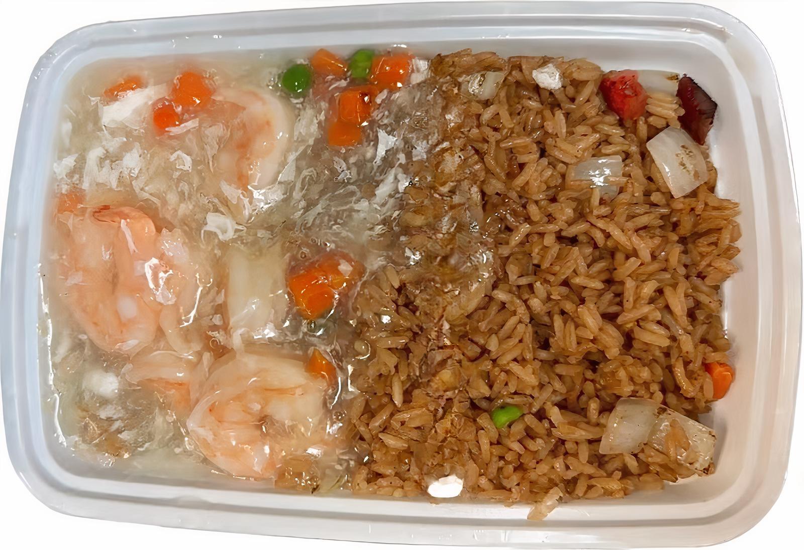 C18. Shrimp with Lobster Sauce Combo/ 虾龙湖