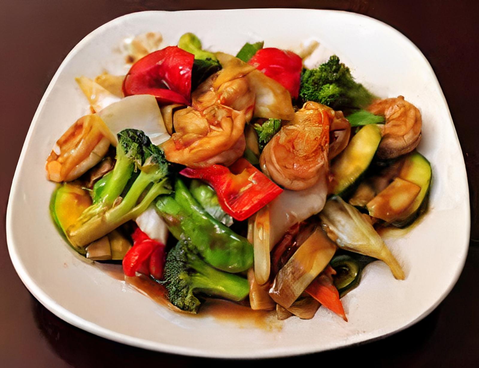 L28. Shrimp with Mixed Veg / 杂菜虾