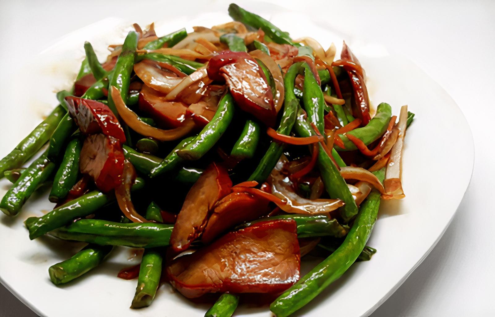 Pork with String Beans / 四季豆叉烧