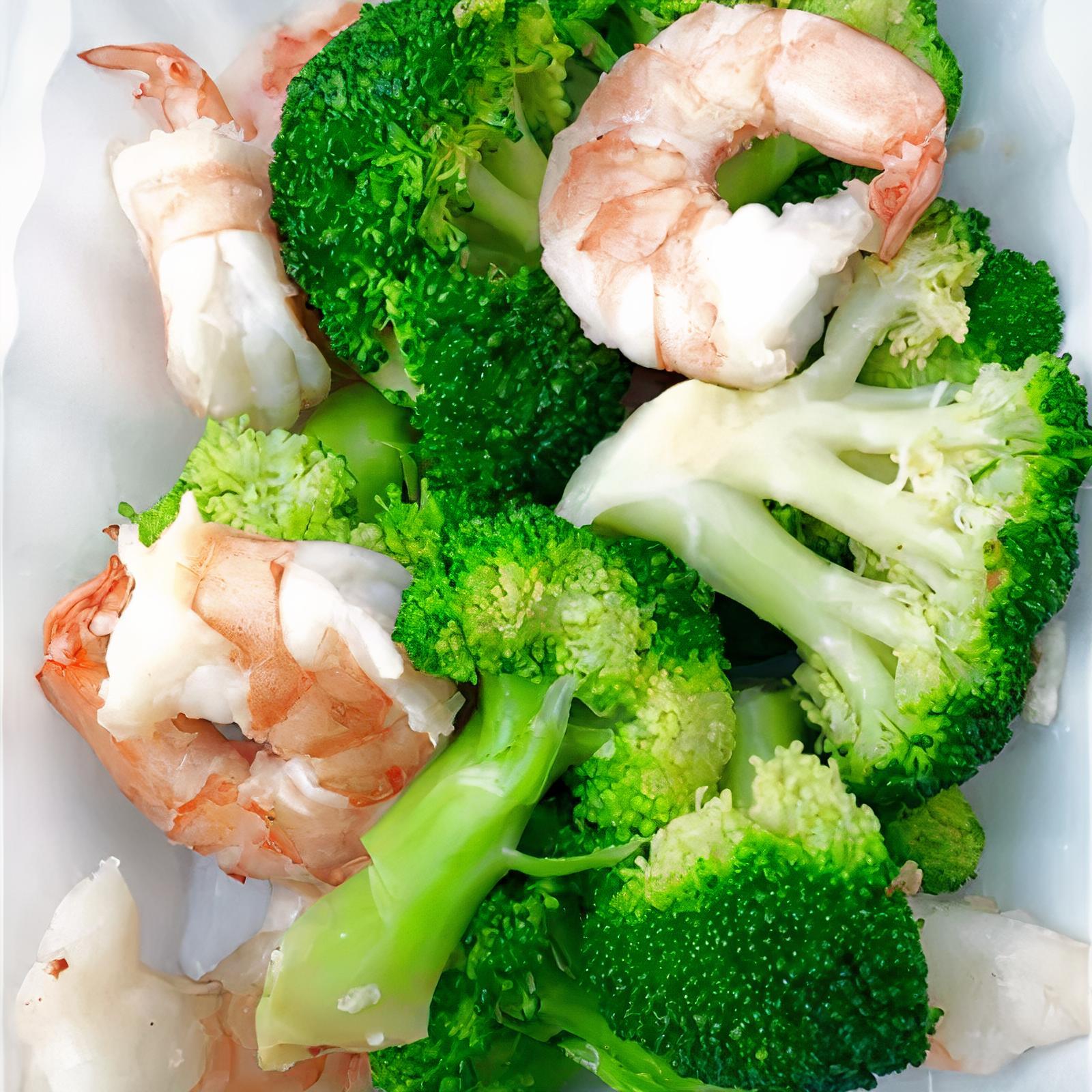 Steamed Shrimp with Broccoli / 水煮芥兰虾