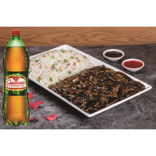 Carne Acebolada 2 P + Risoto + Ref 1L