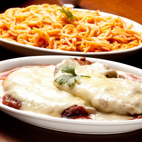 Filé a Parmegiana Completo 4 Pessoas