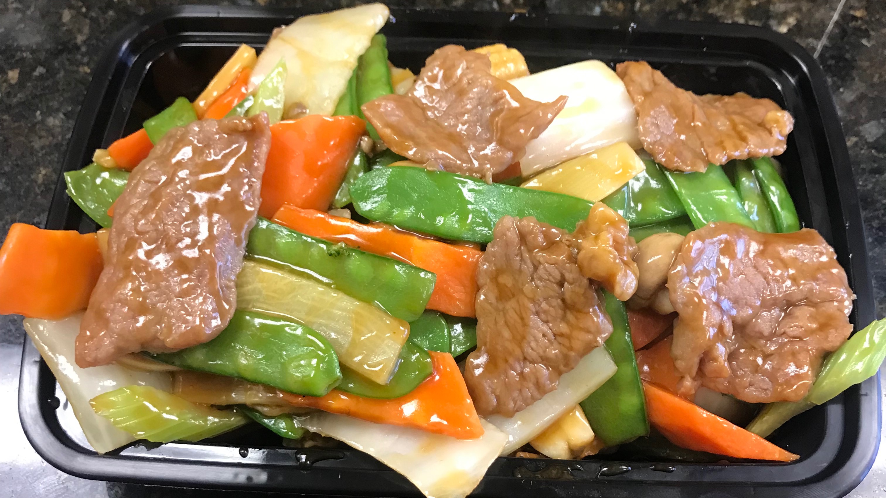 104. Beef Snow Pea Pods