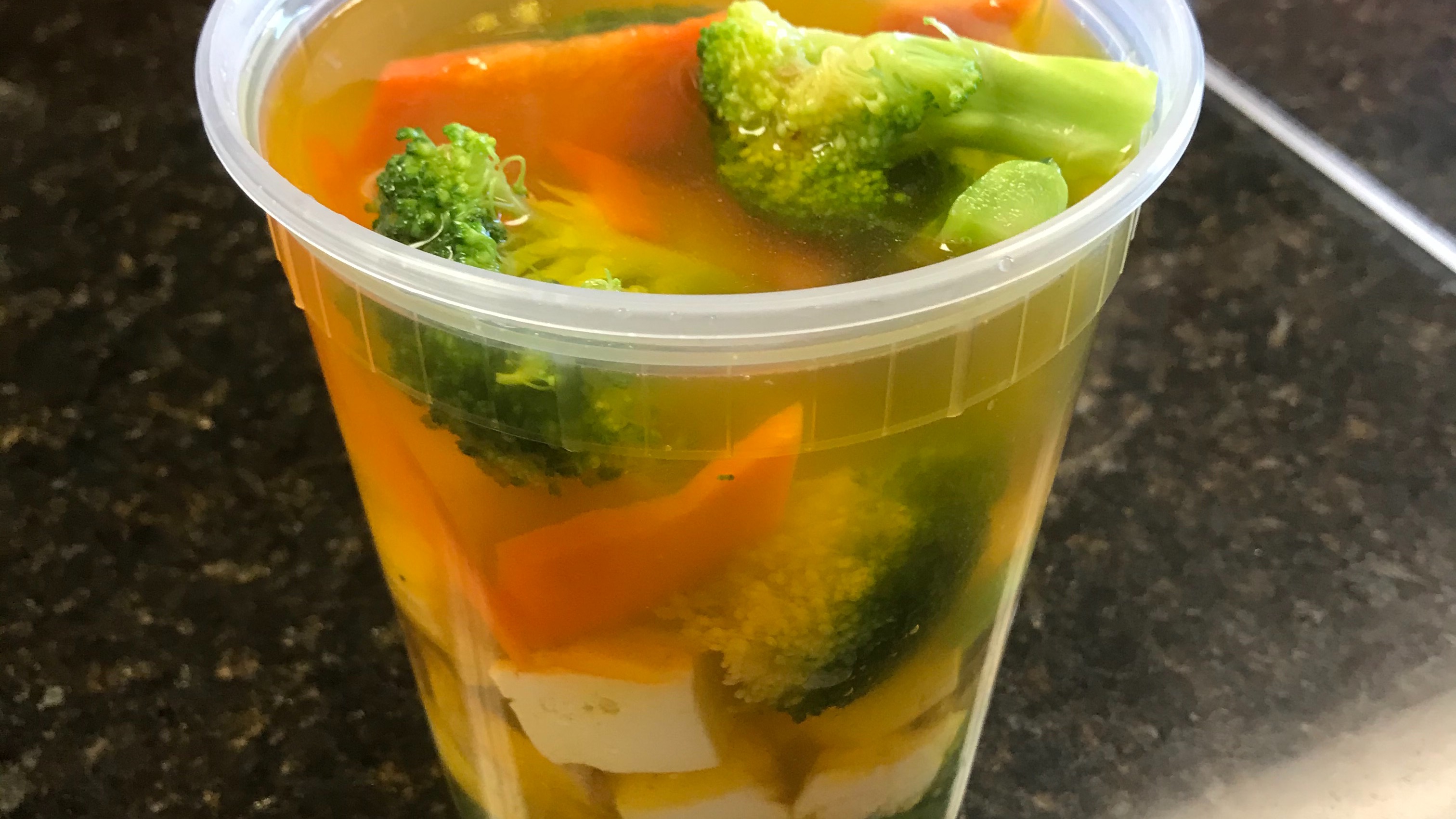 21. Bean Curd with Chinese Veg. Soup
