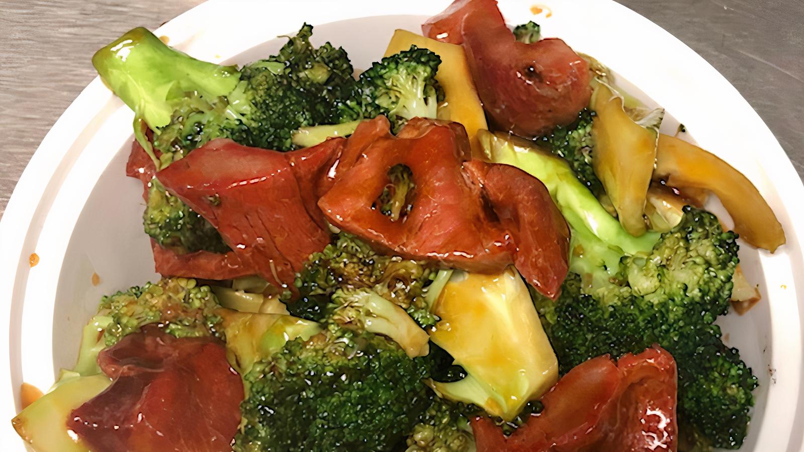 56.  Roast Pork with Broccoli