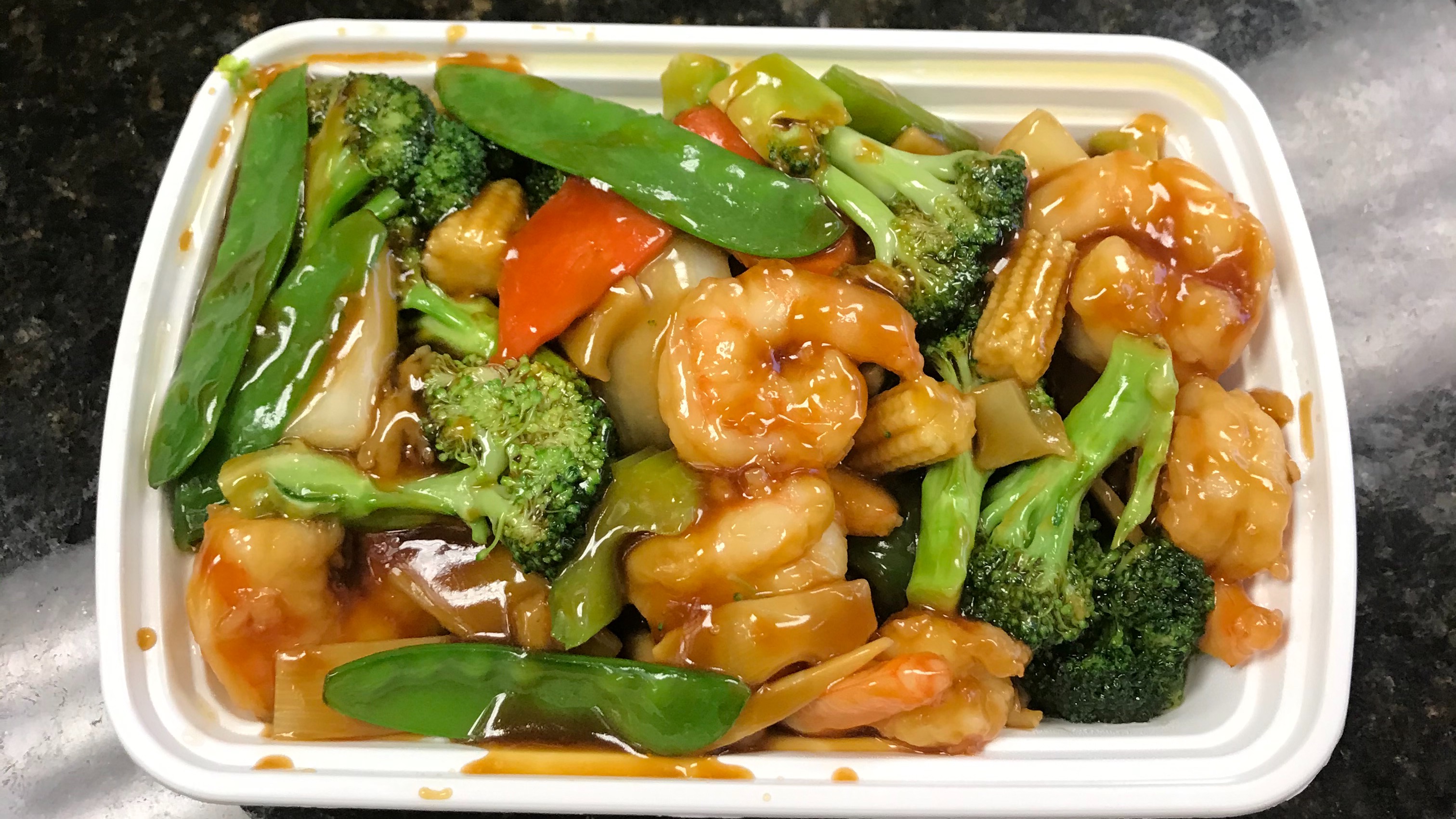 90. Shrimp with Mixed Vegetables