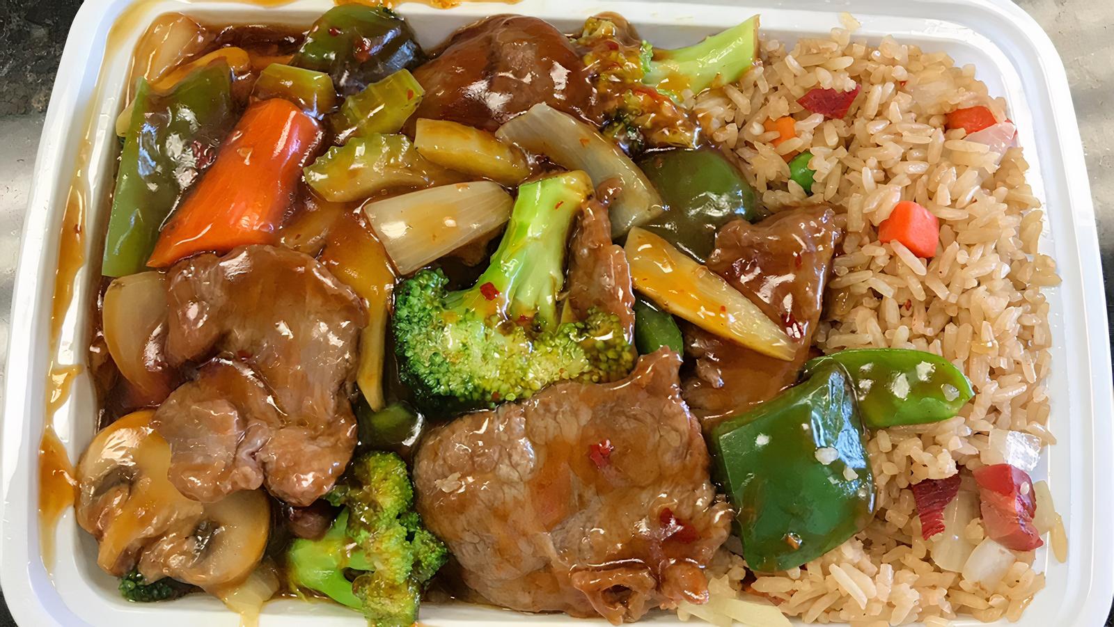 C17. Beef with Garlic Sauce