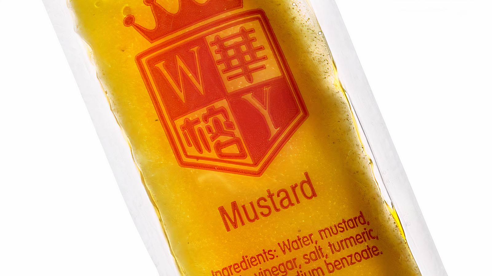 Mustard sauce packets