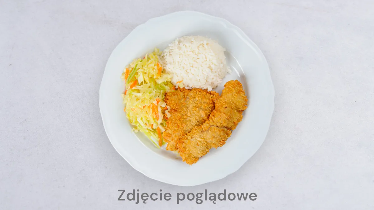 Danie z chrupiącą rybą