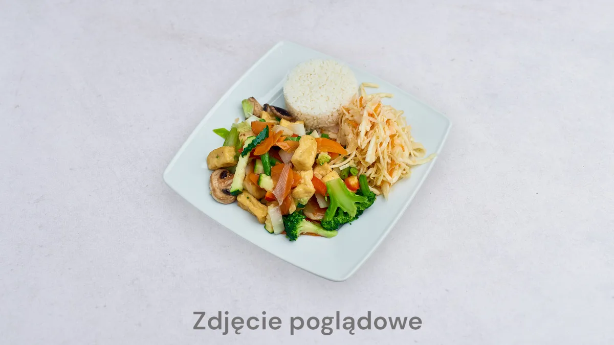 Duszone tofu z warzywami