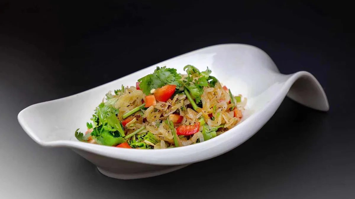 218 Coriander és szárított bébirák 香菜淡皮