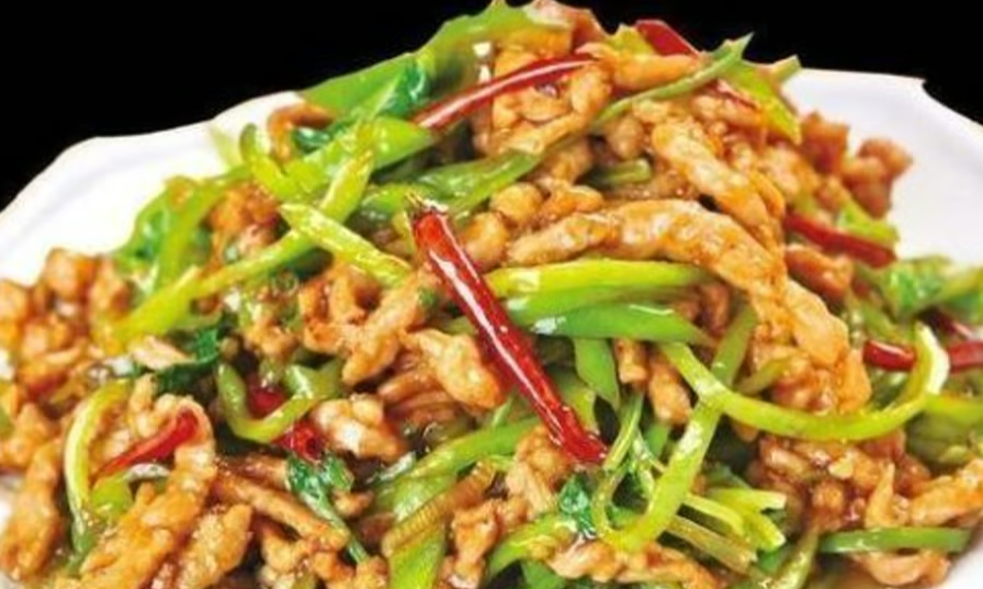 青椒肉丝 Fried Pork with Green Pepper