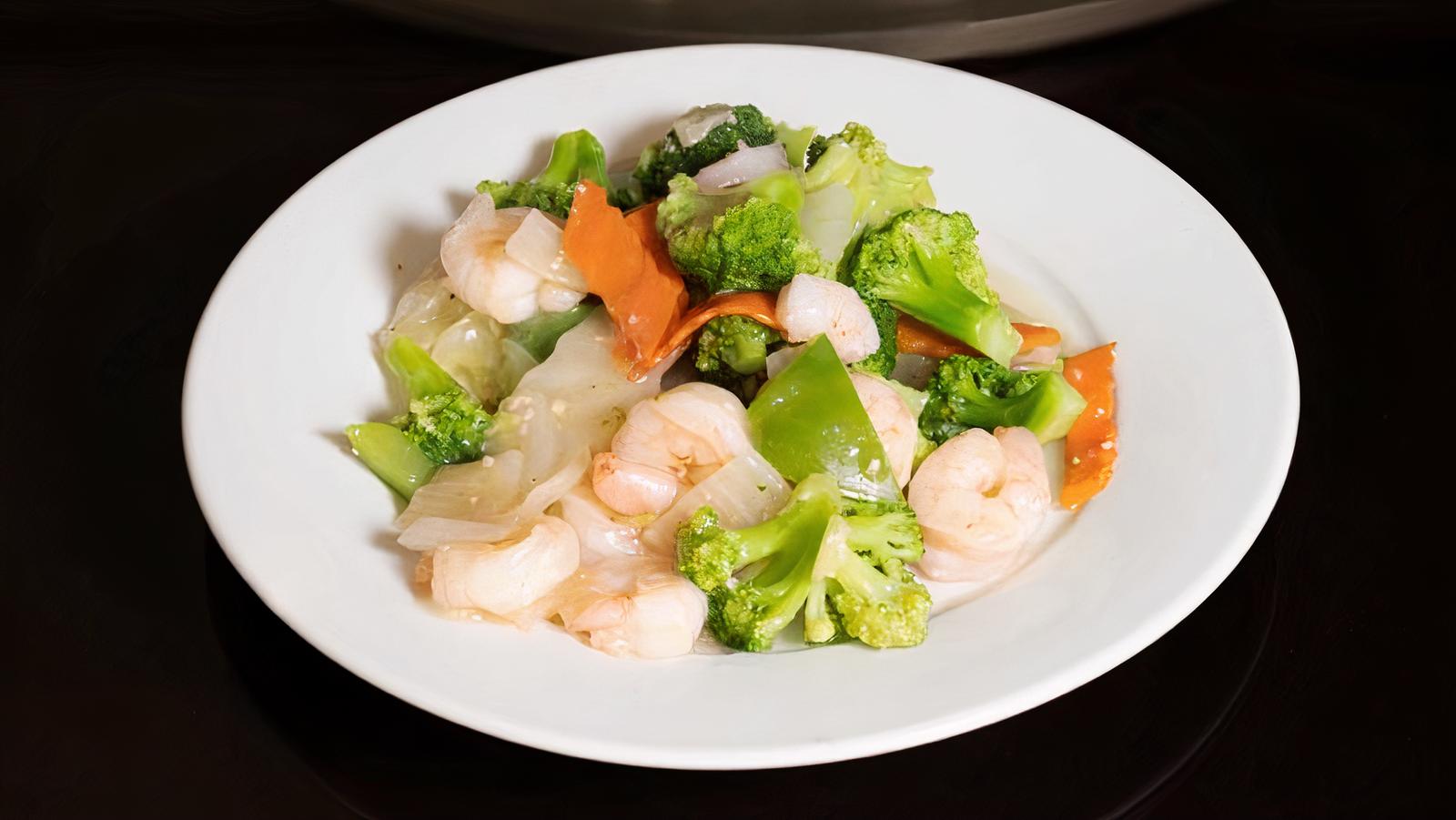 83. Shrimp with Vegetables Deluxe 杂菜虾