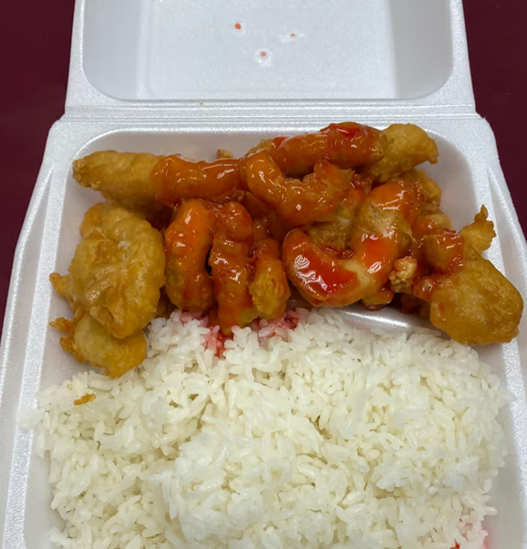 C42. Sweet and Sour Chicken Value Combo 甜酸鸡 - 超值餐