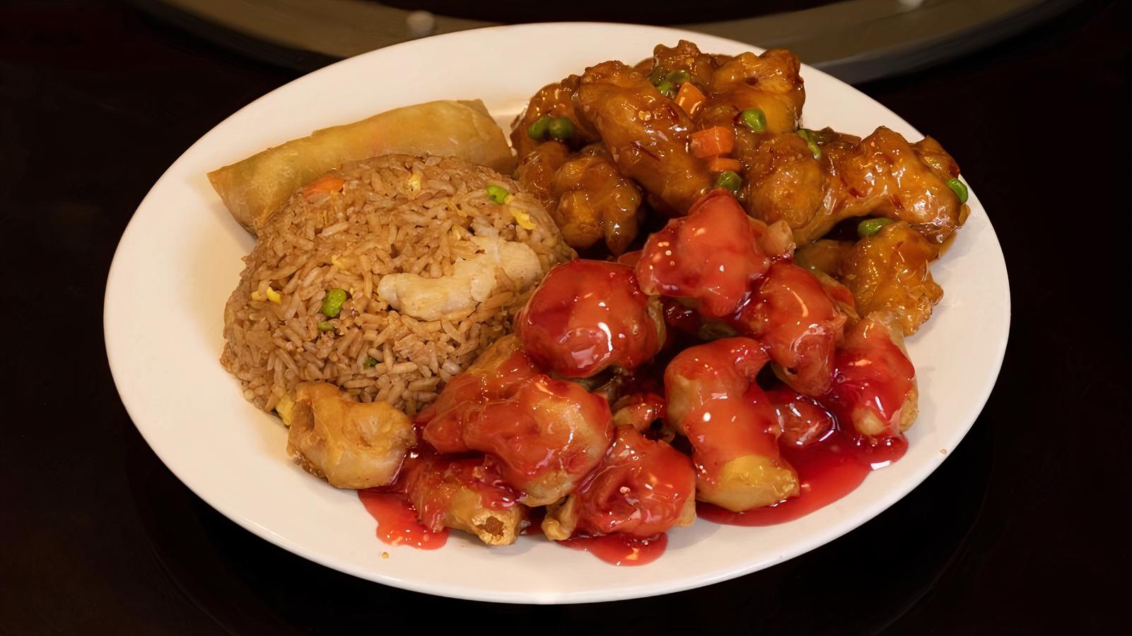 D2. Szechwan Chicken and Sweet and Sour Pork Combo 四川鸡 - 甜酸猪 - 套餐