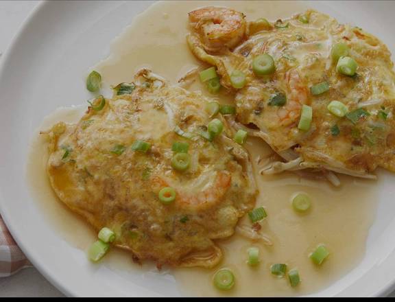 54. Shrimp Egg Foo Young
