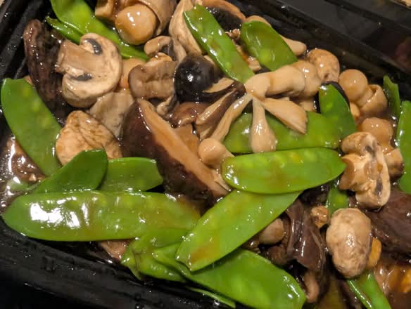 Mixed Mushrooms with Snow Peas