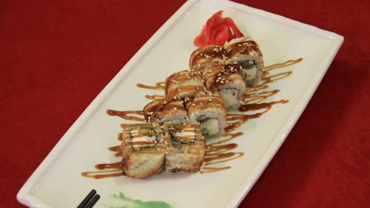 Black Dragon Roll with Crab (8 pcs.)