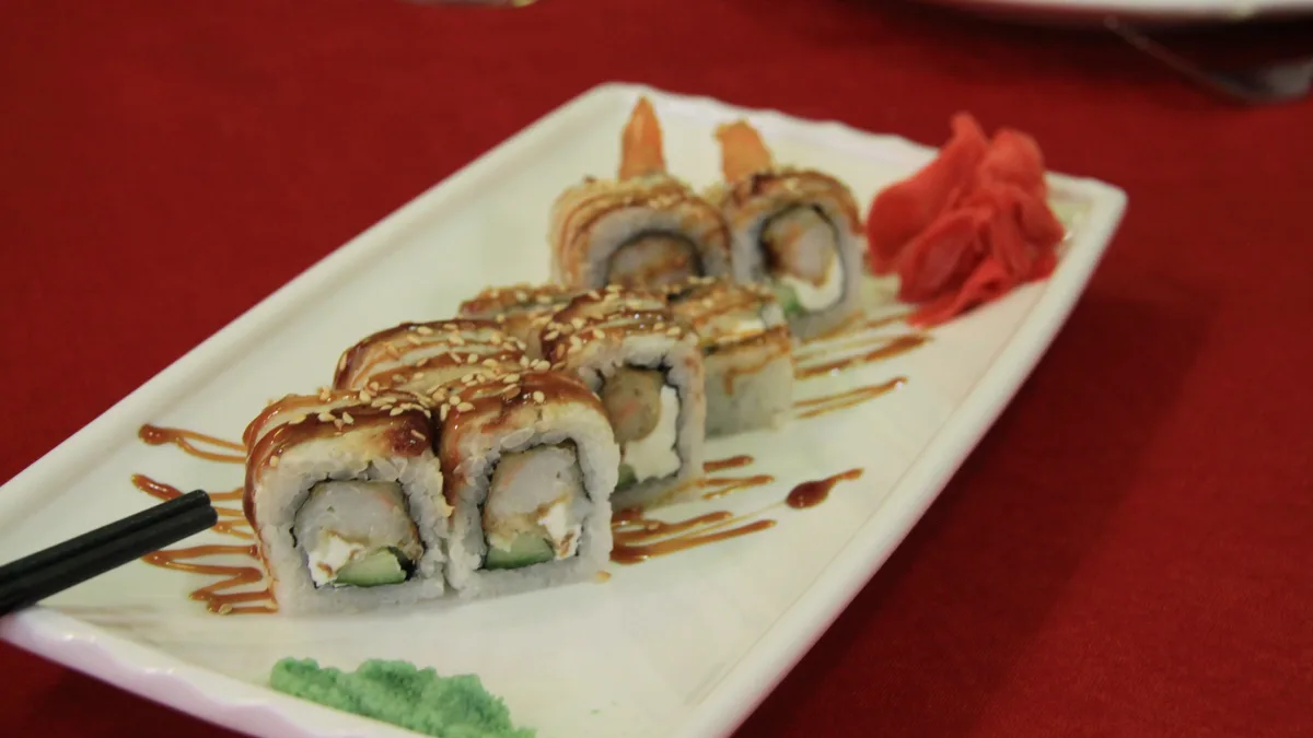 Black Dragon Roll with Shrimp (8 pcs.)