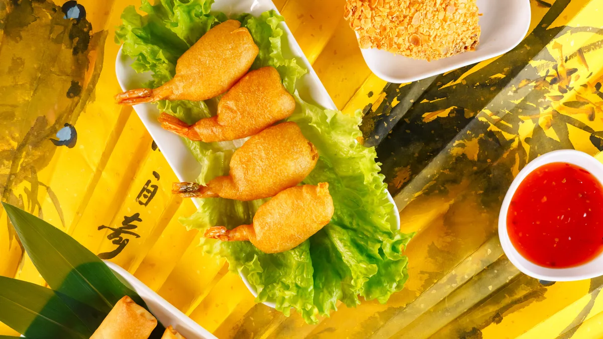 Fried Shrimp in Dough