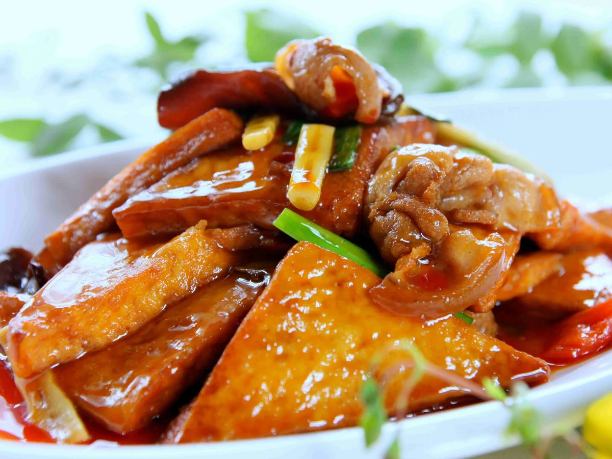 Home-cooked tofu