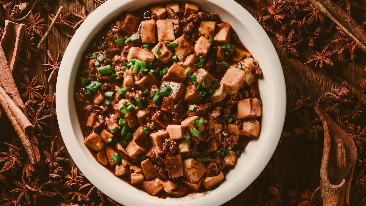 Mapo Tofu (Traditional Chinese Tofu Dish with Beef)