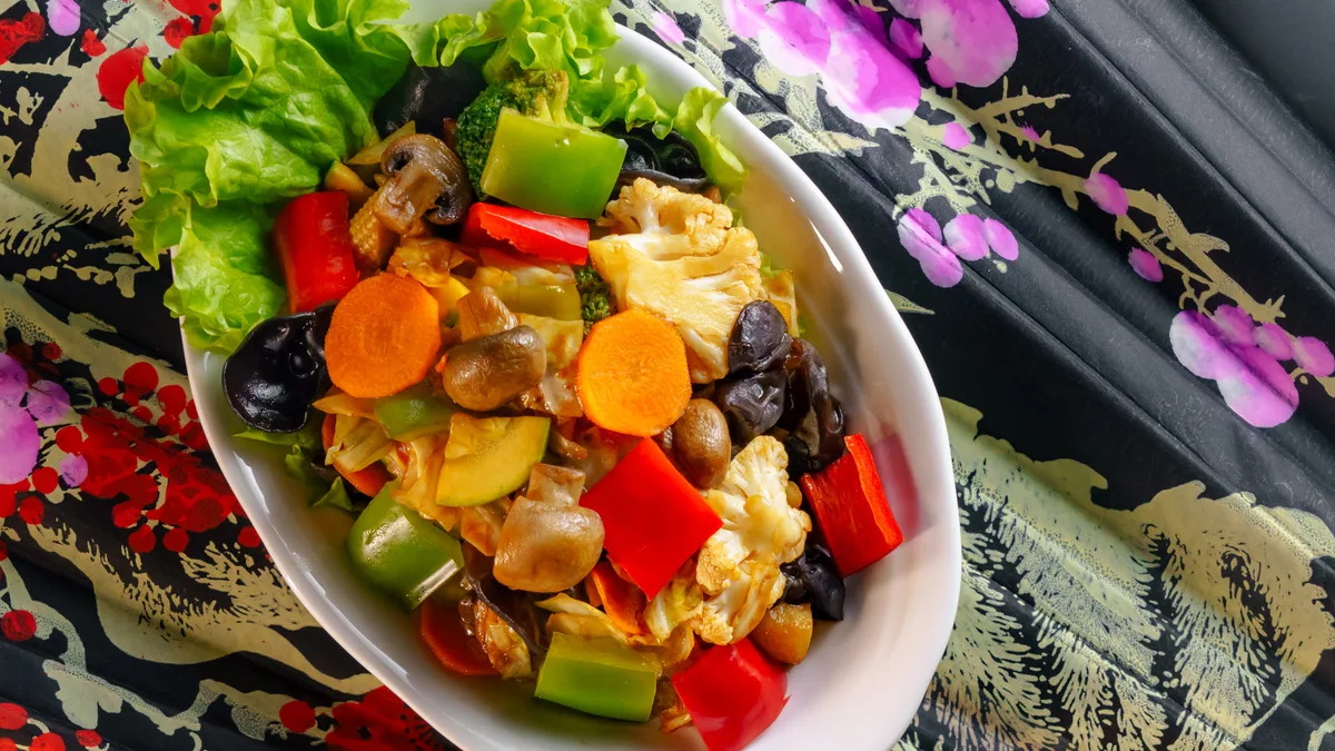 Sotted Vegetables in Thai Sauce