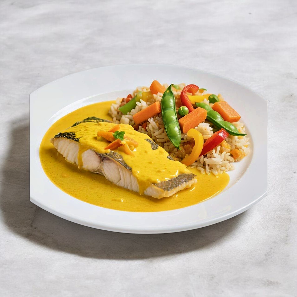 1153- Filé de Peixe ao Molho Curry