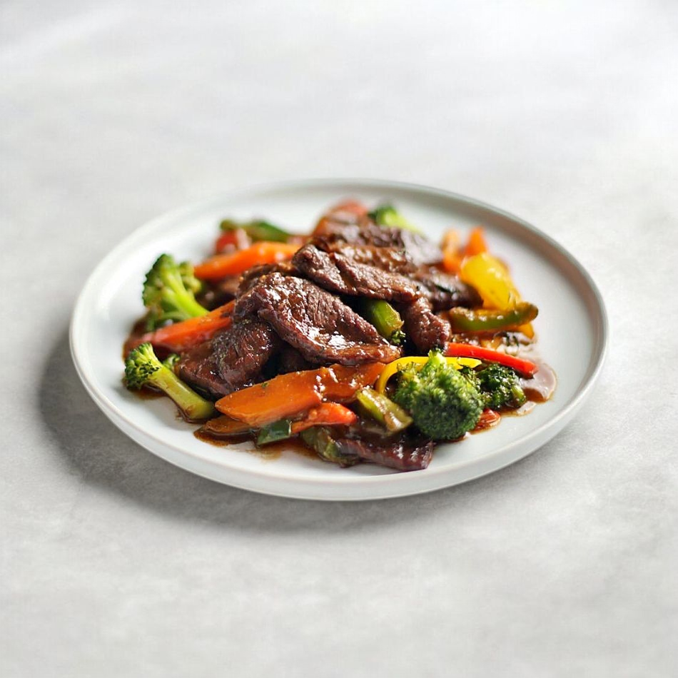 221- Chapa de Carne à Moda Chinesa com Legumes